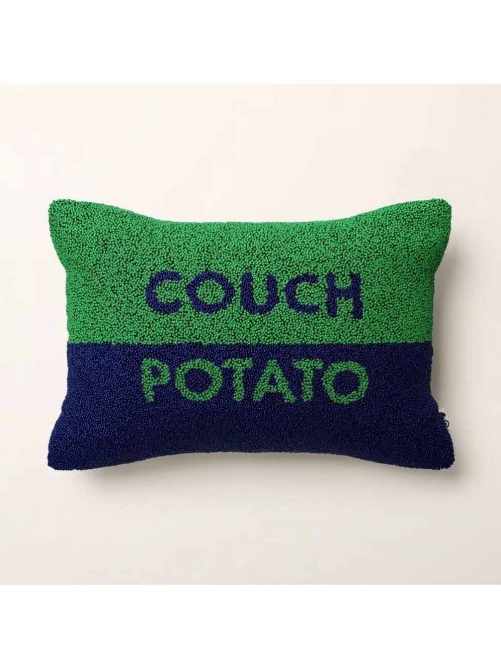 NWT KSNY Green and Blue Couch Potato Pillow